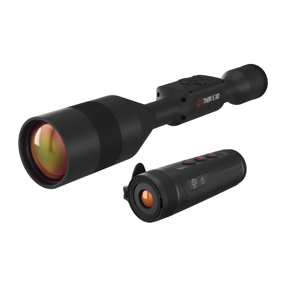 ATN Thor 5 Thermal 3-30x Riflescope – Multiple Patterns & Color – BlazeTrek 619 Combo