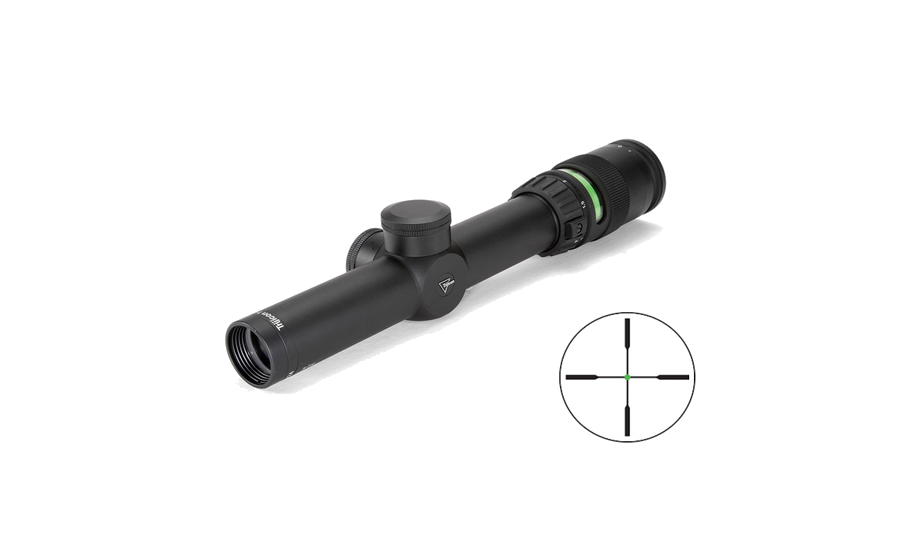 Trijicon AccuPoint 1-4x24 Riflescope – Green Dot Duplex Reticle