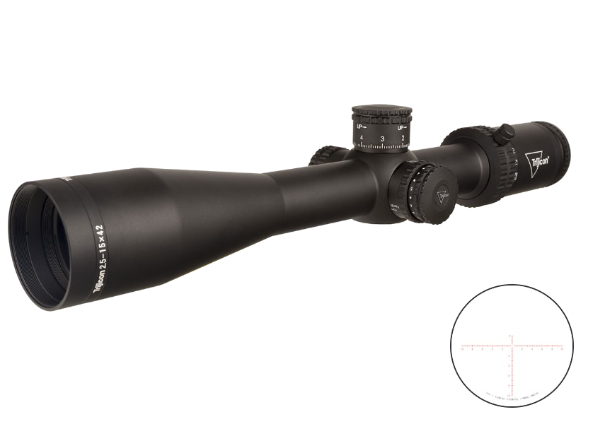 Trijicon Credo 2.5-15x42 Riflescope – MRAD Red Center Dot