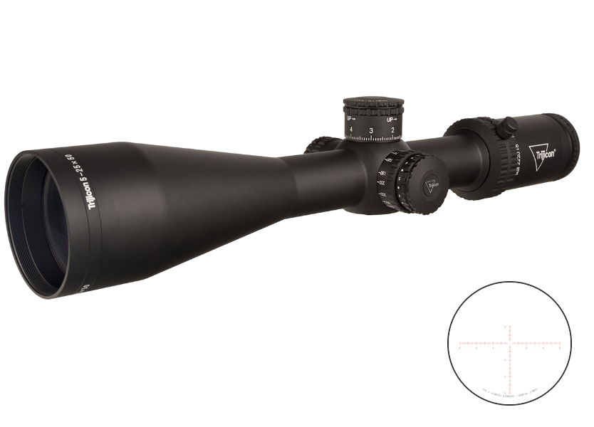 Trijicon Tenmile 5-25x50 Riflescope – MRAD Center Dot Red