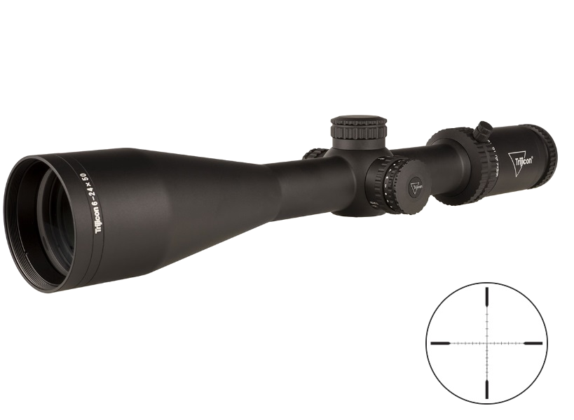 Trijicon Tenmile 6-24x50 Riflescope – MRAD Ranging Green LED Dot