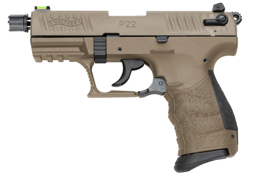 Walther P22q .22 LR Pistol – FDE