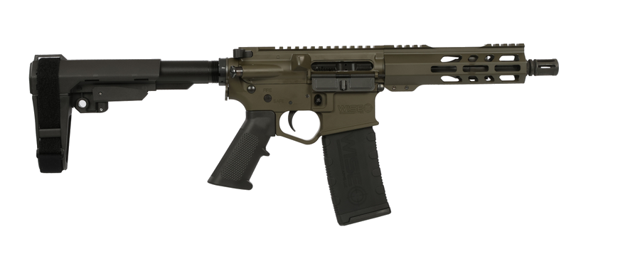 Wise Arms Wa-15b .300 Blackout Pistol – 7.5" Barrel, OD Green