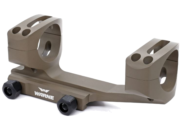 Warne Fixed MSR / Picatinny rail Optic Mount – 30mm, Dark Earth