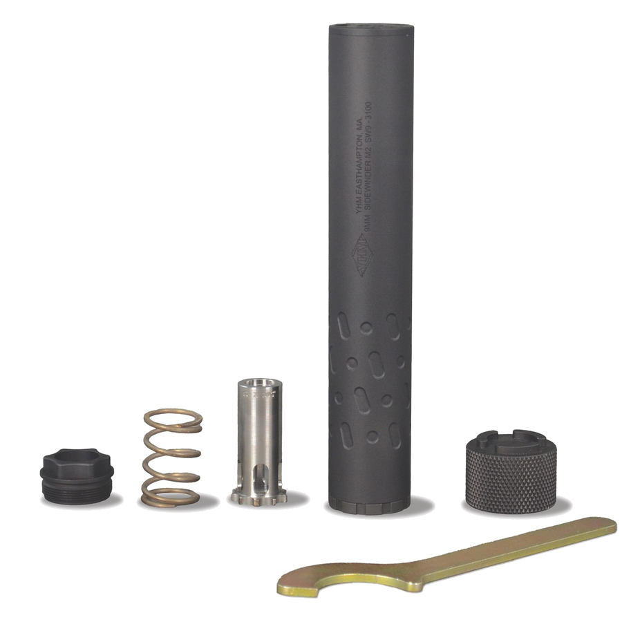 Yankee Hill Machine Sidewinder M2 Suppressor – 9mm, 1/2x28