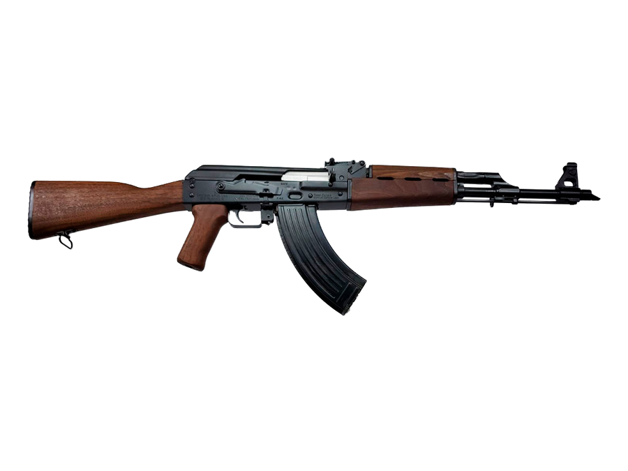 Zastava Arms USA Zpap M70 7.62 x 39mm Rifle – 16.25", 30+1, Blued, Wood Stock Dark Walnut, Open Rifle Sights