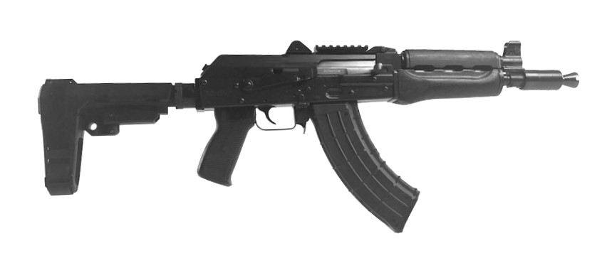 Zastava Arms USA Zpap M92 7.62 x 39mm Pistol – Dark Wood Forearm/ SB3