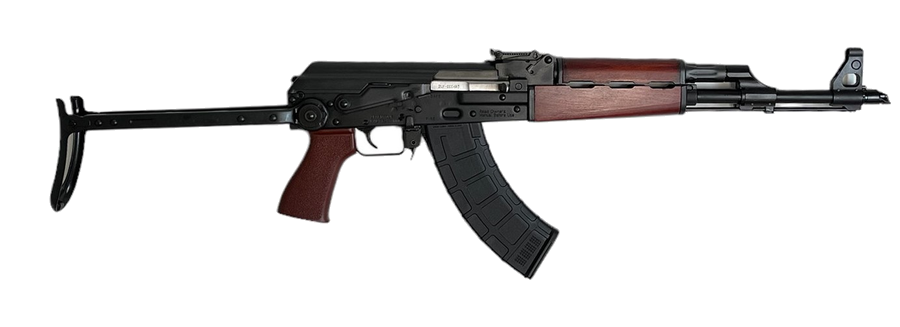 Zastava Arms USA Zpap M70 7.62 x 39mm Rifle – 16.25", 30+1, Blued, Wood Underfolding Stock, Open Rifle Sights
