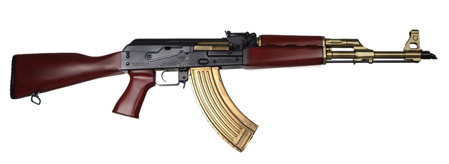 Zastava Arms USA Zpap M70 7.62 x 39mm Rifle – 16.25", 30+1, Black Cerakote, Wood Stock Dark Walnut Furniture, Open Rifle Sights