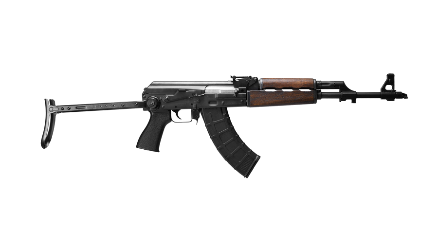 Zastava Arms USA Zpap M70 7.62 x 39mm Rifle – 16.25", 30+1, Blued, Wood Underfolding Stock, Open Rifle Sights – MPN ZR7762UF