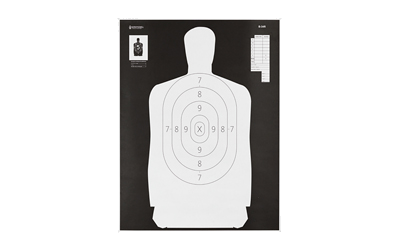 Action Target B34 Black/Wht Silho 100-Pack
