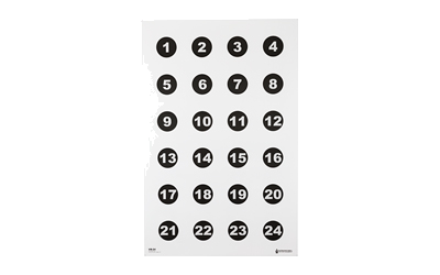 Action Target 24 3" Nmbr Circles 100-Pack