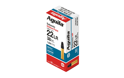 Aguila Ammunition .22 LR 38 Grain Hollow Point Ammunition – 50 Rounds