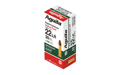Aguila Ammunition .22 LR 30 Grain Hollow Point Ammunition – 50 Rounds