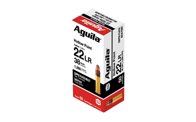 Aguila Ammunition .22 LR 38 Grain Hollow Point Ammunition – 50 Rounds