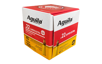 Aguila High-Vel .22 LR 40 Grain SP Ammunition – 250 Rounds