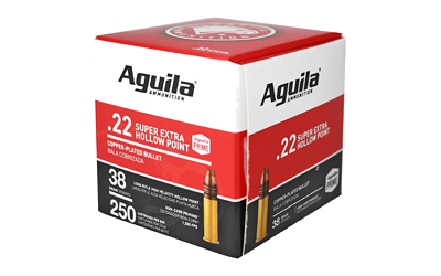 Aguila High-Vel .22 LR 38 Grain Hollow Point Ammunition – 250 Rounds