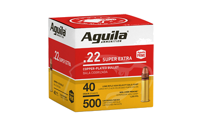 Aguila High-Vel .22 LR 40 Grain LRN Ammunition – 500 Rounds
