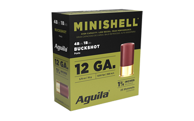 Aguila Minishell 12 Gauge BUCKSHOT Ammunition – 25 Rounds