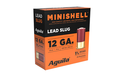 Aguila Minishell 12 Gauge 25 Grain SLUG Ammunition – 25 Rounds