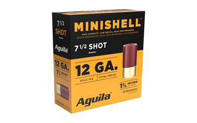 Aguila Minishell 12 Gauge #7.5 Shot Ammunition – 25 Rounds