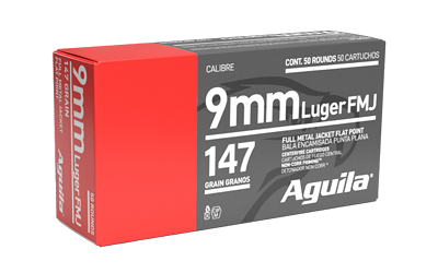 Aguila 9mm 147 Grain Full Metal Jacket Ammunition – 50 Rounds
