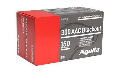 Aguila .300 Blackout 150 Grain Full Metal Jacket Ammunition – 50 Rounds