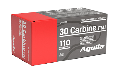 Aguila 30carb 110 Grain Full Metal Jacket Ammunition – 50 Rounds