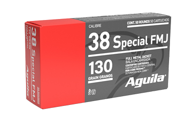 Aguila .38 Special 130 Grain Full Metal Jacket Ammunition – 50 Rounds
