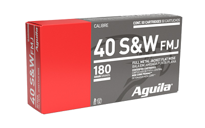 Aguila .40S&W 180 Grain Full Metal Jacket Ammunition – 50 Rounds