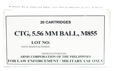 Armscor 5.56 NATO 62 Grain Ammunition – 20 Rounds