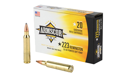 Armscor .223 Rem 55 Grain Ammunition – 20 Rounds