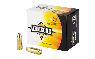 Armscor 9mm 124 Grain Jacketed Hollow Point Ammunition – 20 Rounds