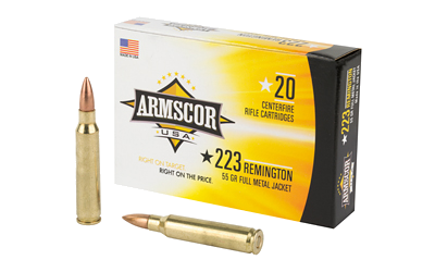 Armscor .223 Rem 55 Grain Full Metal Jacket Ammunition – 20 Rounds