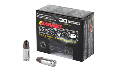 Barnes Tac-XPD 9mm 115 Grain Hollow Point Ammunition – 20 Rounds