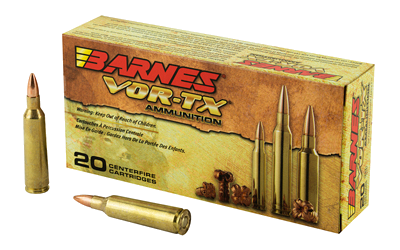 Barnes Vor-Tx .22-250 Rem 50 Grain Ammunition – 20 Rounds
