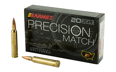 Barnes Precision Match .300 Win Mag 220 Grain Open Tip Ammunition – 20 Rounds