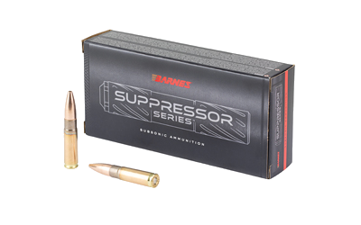 Barnes Barns Suppressor Optimized .300 Blackout 205 Grain Jacketed Hollow Point Ammunition – 20 Rounds