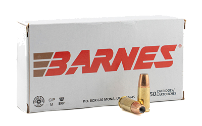 Barnes Defense 9mm 115 Grain Jacketed Hollow Point Ammunition – 20 Rounds