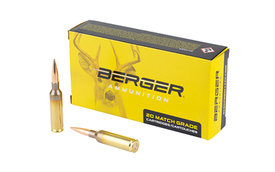 Berger Bullets Elite Hnt 6mm Creedmoor 108 Grain Ammunition – 20 Rounds