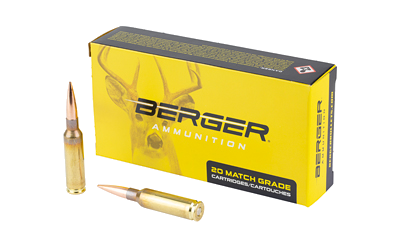 Berger Bullets Elite Hntr 6.5 Creedmoor 156 Grain Ammunition – 20 Rounds