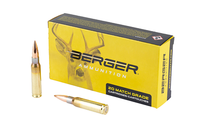 Berger Bullets Clasc Hnt .308 Win 168 Grain Ammunition – 20 Rounds