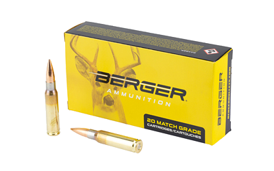 Berger Bullets Clasc Hnt .308 Win 185 Grain Ammunition – 20 Rounds