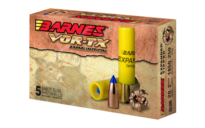 Barnes Vor-Tx 20 Gauge 250 Grain SLUG Ammunition – 5 Rounds