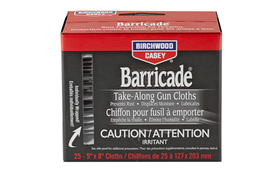 Birchwood Casey Barricade Take Alongs 25 Wipes