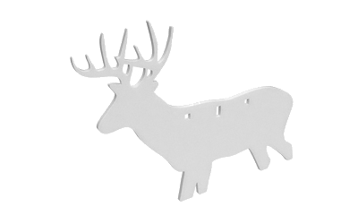 Birchwood Casey AR500 3/8" Silhouette Deer Wht