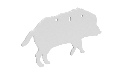 Birchwood Casey AR500 3/8" Silhouette Boar Wht