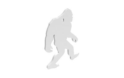Birchwood Casey AR500 3/8" Silhouette Yeti Wht