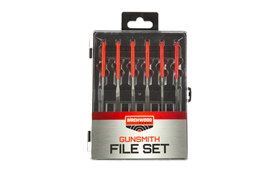 Birchwood Casey Gunsmithing File Set 6-Piece Black/Rd