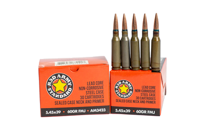 Century Arms Cent Arms 5.45x39 60 Grain Full Metal Jacket Ammunition – 30 Rounds